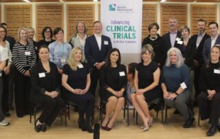 A group photo with representatives from GSK Canada, the BC Ministry of Health, and BC’s health authorities.