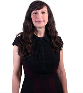 Bio photo of Zsuzsanna Hollander in formal attire.